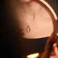 Rose Lumiere Teardrop Necklace