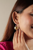 Aadhya Ruby Matte Drop Earrings