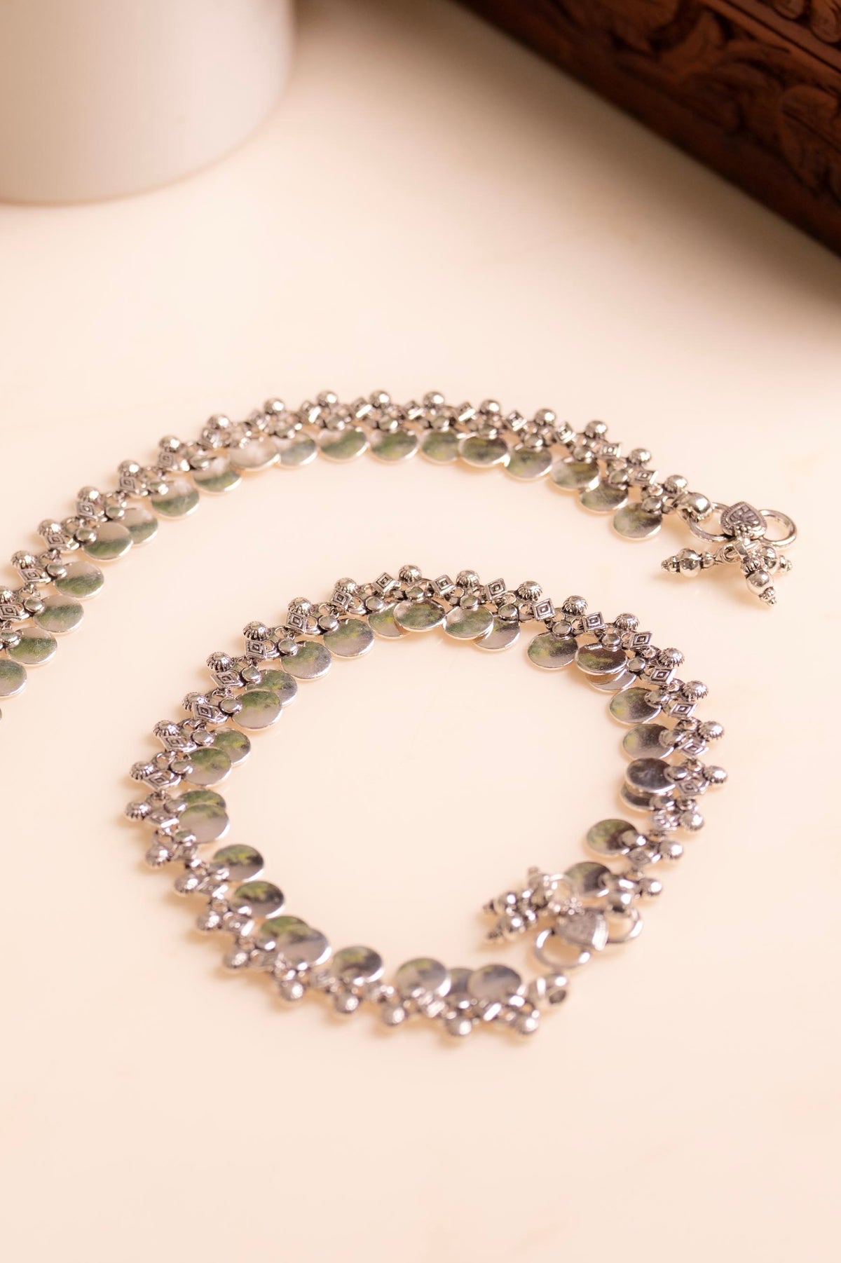Aadhya Classic Coin Anklet Pair