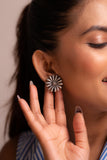 Anokhi Flower Embossed Studs