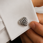 Anokhi Midnight Heart Cufflinks