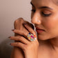 Navratna Statement Cocktail Ring