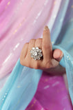 Chandni Kundan Floral Ring