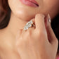 Chandni Kundan Floral Ring