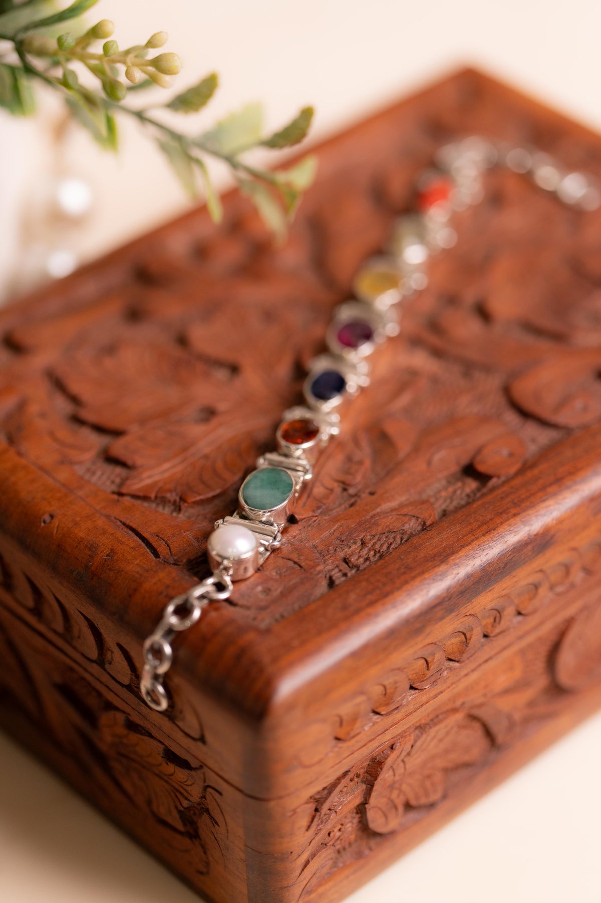 Navratna Heritage Link Bracelet