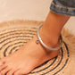 Anokhi Textured Fine Charm Ankle Kada