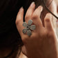 Anaya Bloom Petal Textured Ring