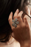 Anaya Bloom Petal Textured Ring