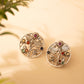 Mishi Navratan Floral Garden Earrings