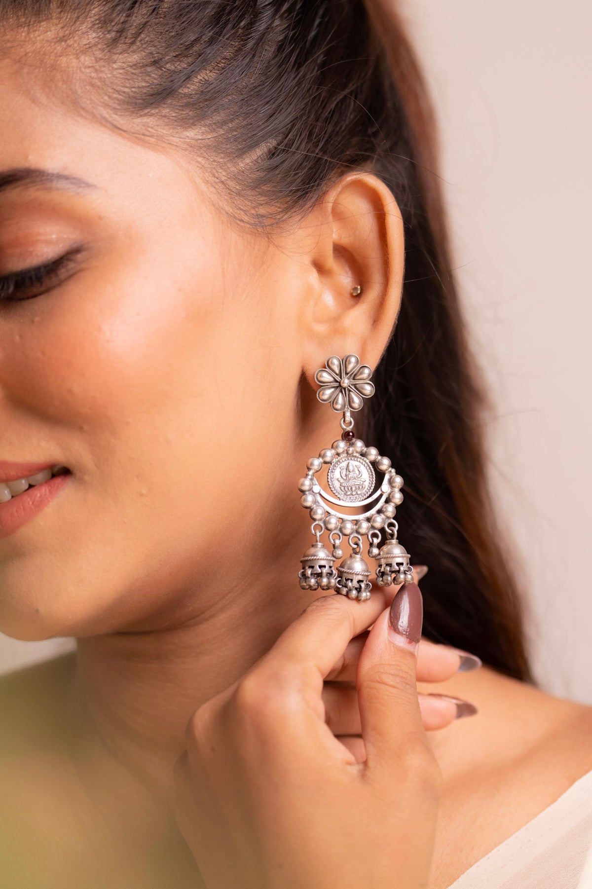 Anaya Lakshmi Coin Jhumki