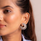 Aadhya Sunray Crescent Studs