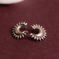 Aadhya Sunray Crescent Studs