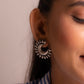 Aadhya Sunray Crescent Studs