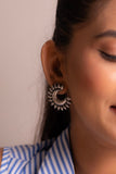 Aadhya Sunray Crescent Studs