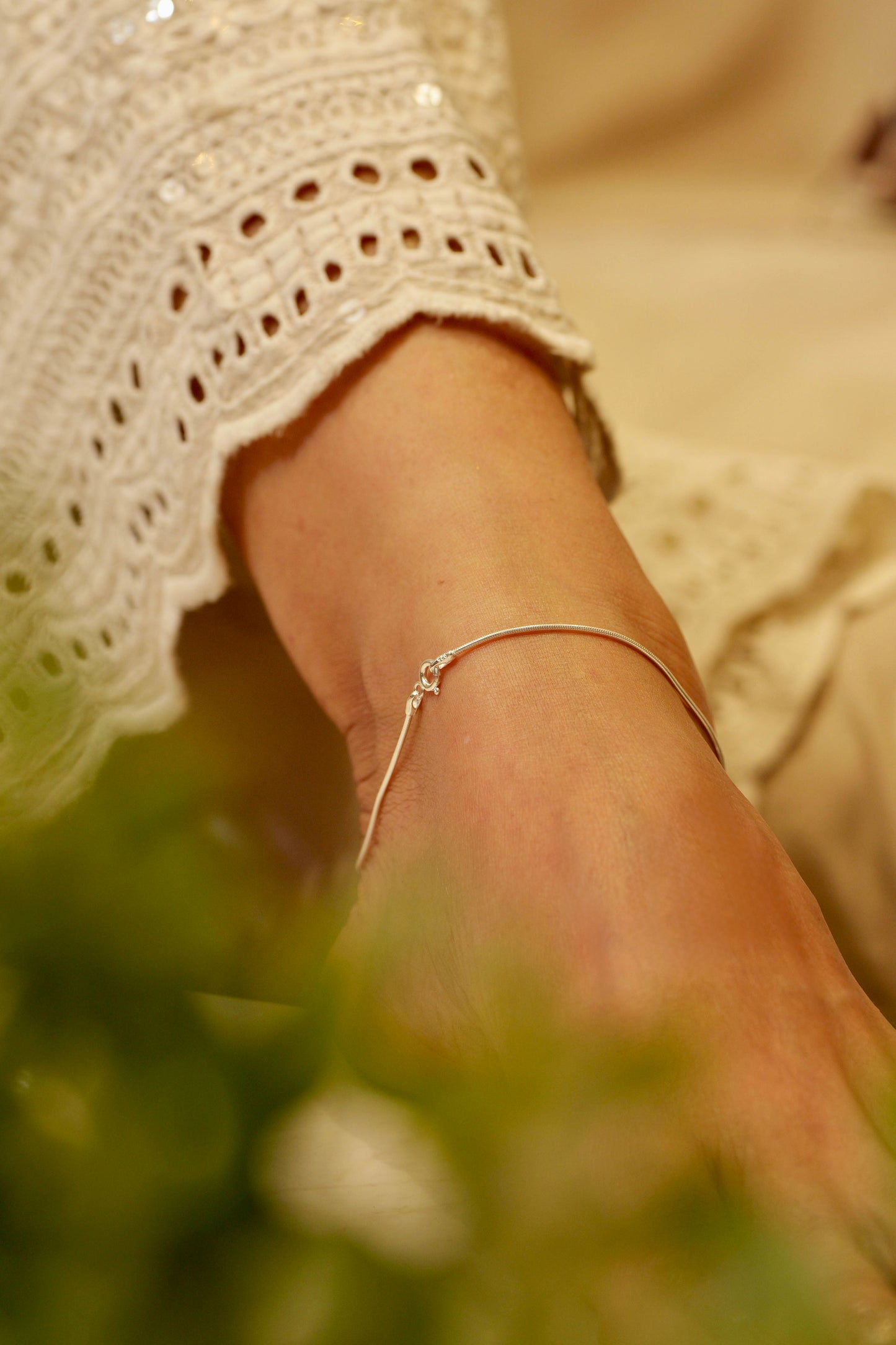 Anaya Fine Snake Chain Anklet