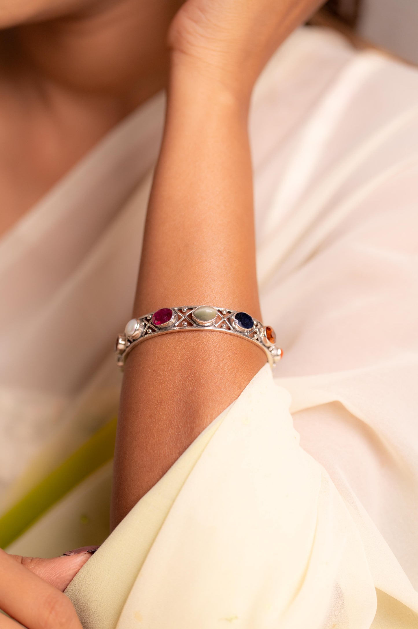 Navratna Jali Heritage Bangle