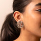 Mishi Navratan Floral Garden Earrings