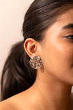 Mishi Navratan Floral Garden Earrings