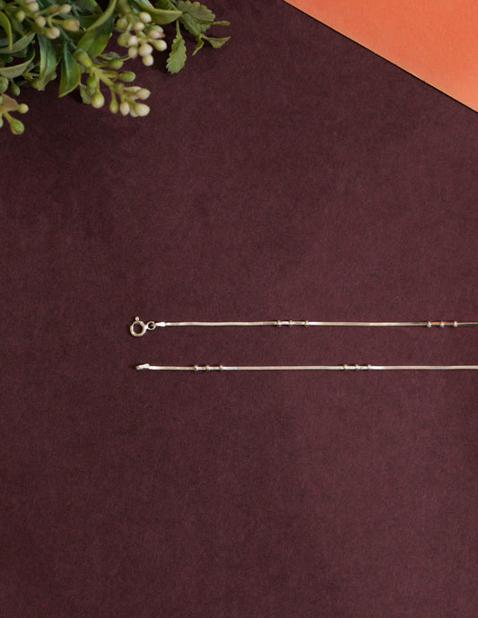 Anaya Triple Bead Anklet