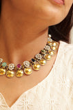 Anokhi Navratan Jhalar Pearl Necklace