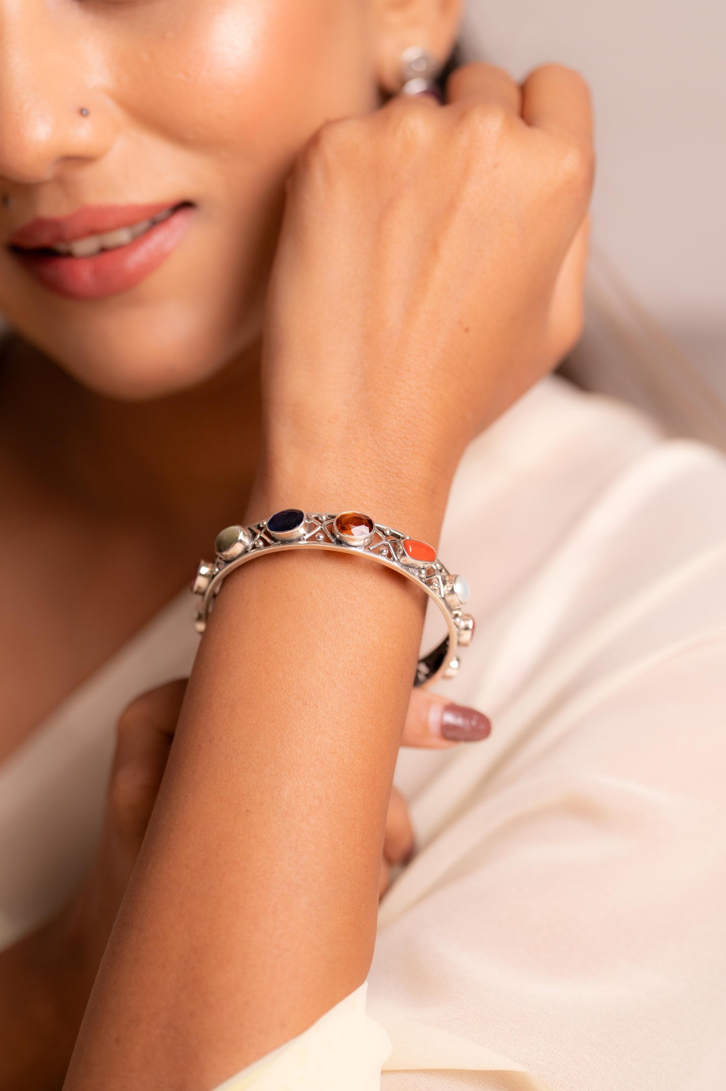 Navratna Jali Heritage Bangle