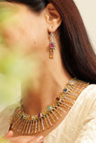Anokhi Navratan Noor Fringe Necklace Set