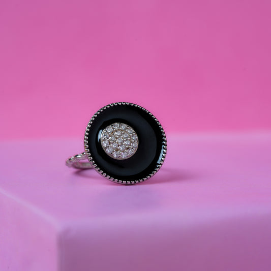 Black Shimmer Ring