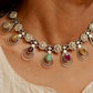 Anokhi Navratan Pearl Cascade Necklace