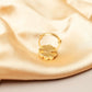 Gulbahar Kundan Floral Ring