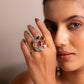 Navratna Statement Cocktail Ring