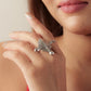 Vintage Spade Matte Ring