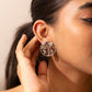Mishi Navratan Floral Garden Earrings