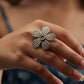 Anaya Bloom Petal Textured Ring