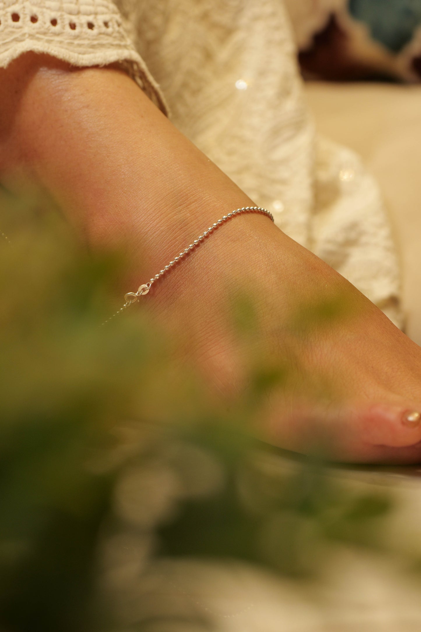 Anaya Minimal Beads Anklet