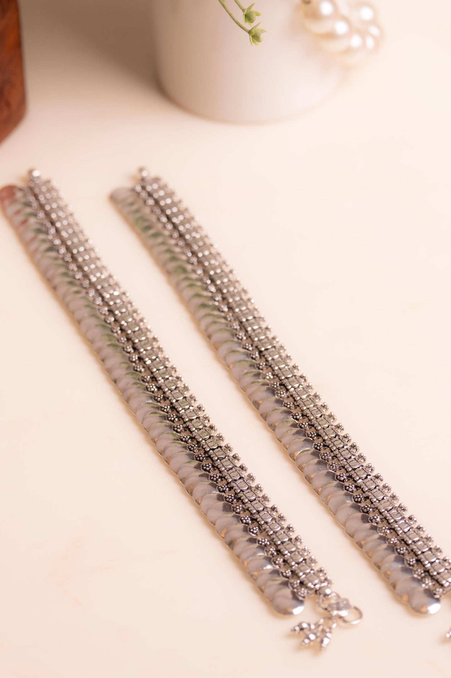 Anokhi Heritage Coin Motif Anklet Pair
