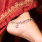 Anokhi Classic Floral Charm Anklet