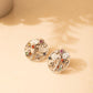 Mishi Navratan Floral Garden Earrings