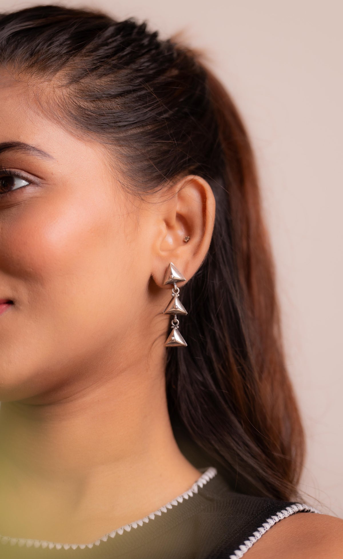 Anokhi Pyramid Cascade Earrings