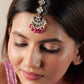 Ruby Celestial Kundan Chaandphool Maangtika