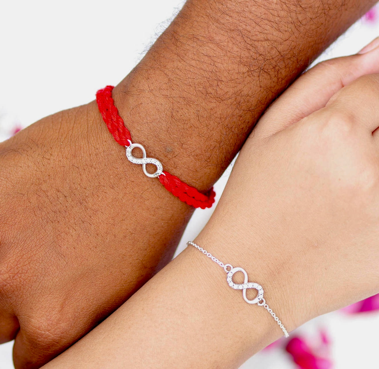 Aadhya Infinity Grace Couple Rakhi Set