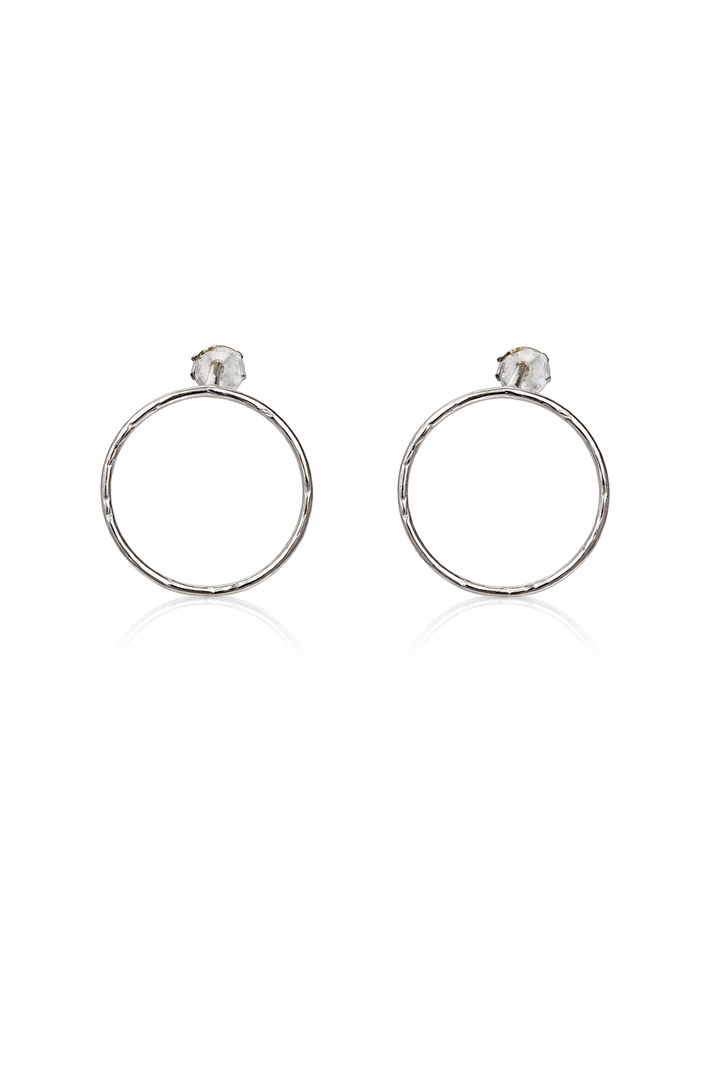Classic Textured Circle Studs
