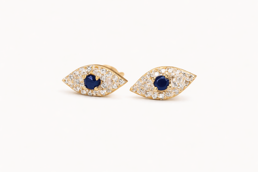 Anokhi Diamond Evil Eye Studs