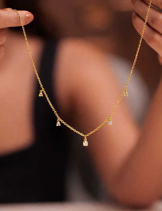Aadhya Diamond Drop Necklace