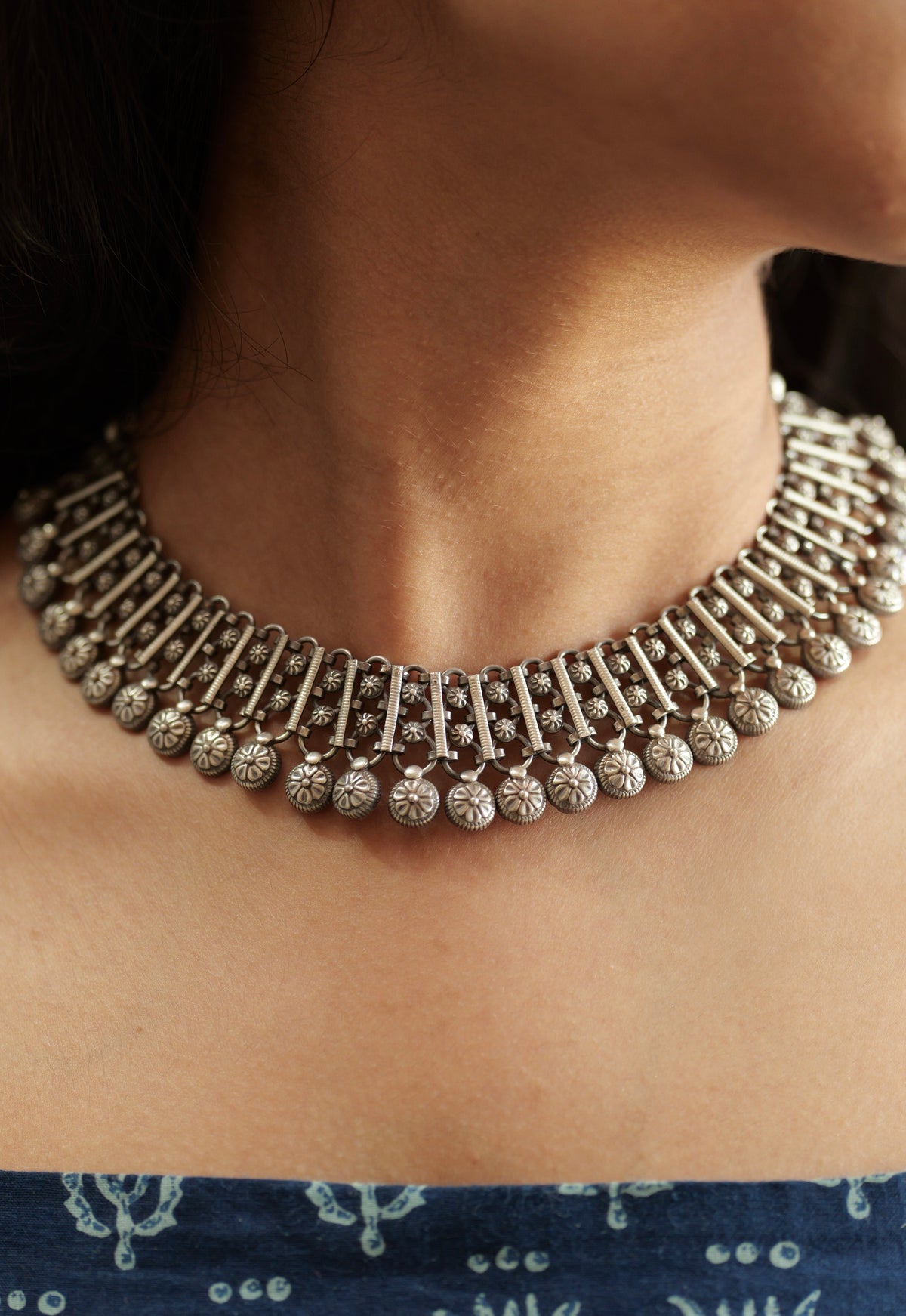 Aadhya Intricate Floral Drape Necklace