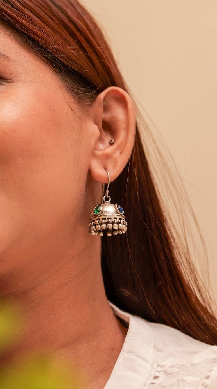 Aadhya Multistone Matte Jhumka