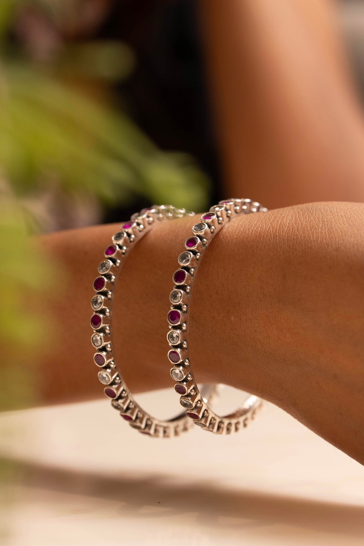 Mishi Ruby Trail Bangle