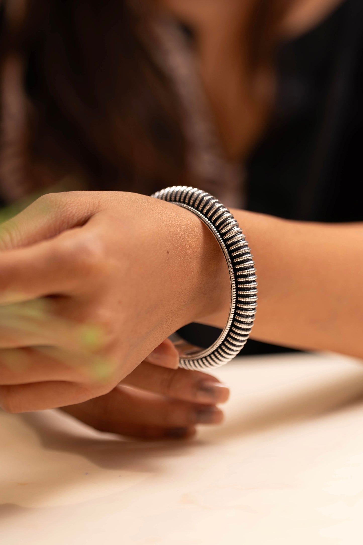 Anokhi Ribbed Dome Bangle
