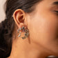 Navratna Bird Hoop Earring
