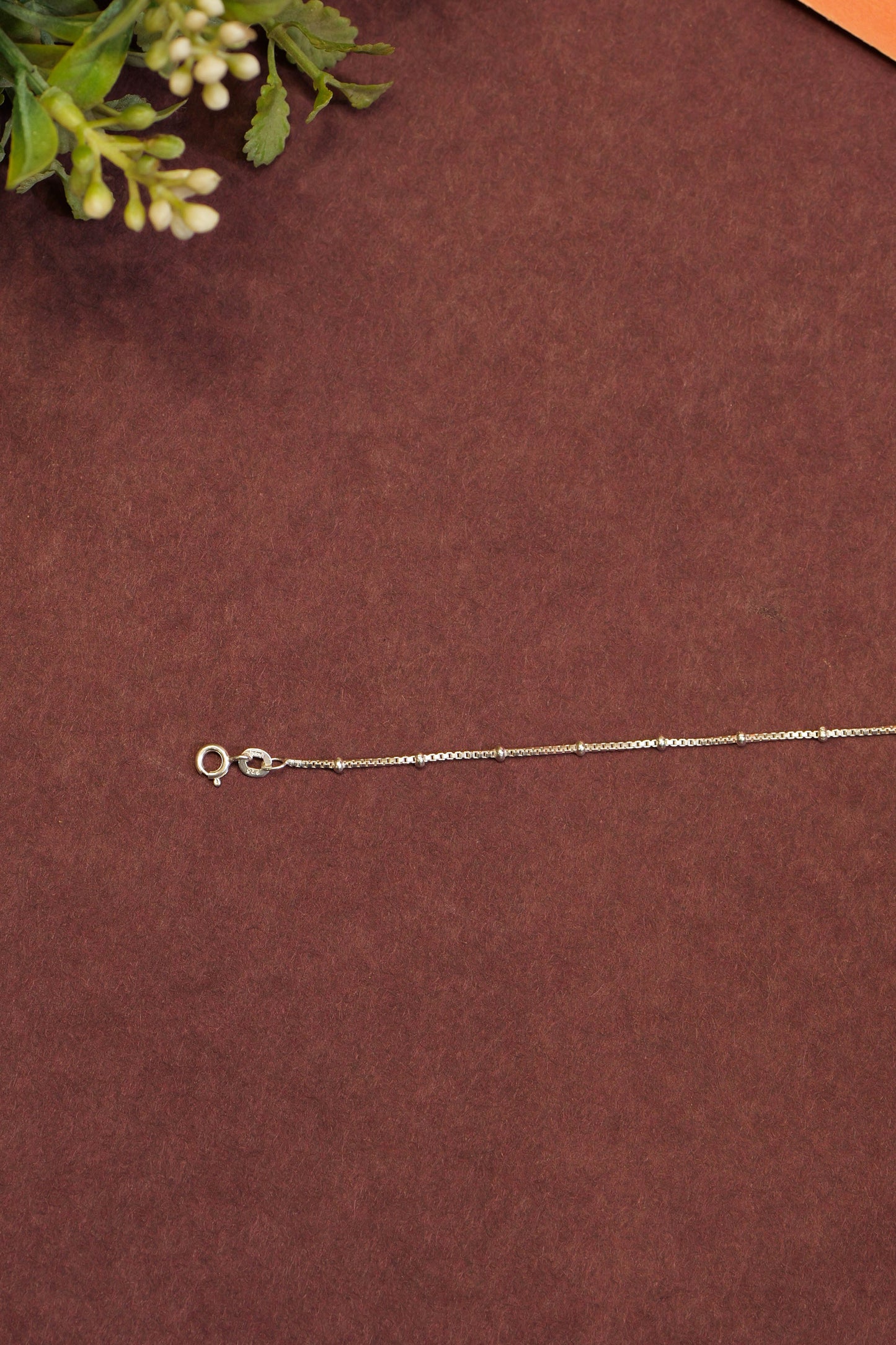 Anaya Intricate Bead Chain Anklet