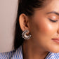 Aadhya Sunray Crescent Studs